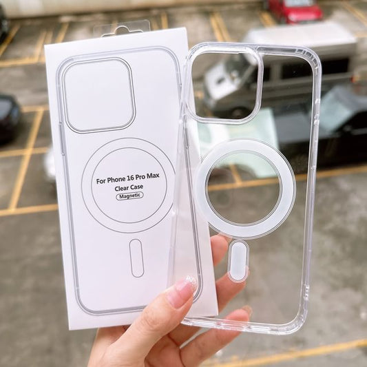 (Compatible Transparent Magnetic MagSafe) with Phone Case