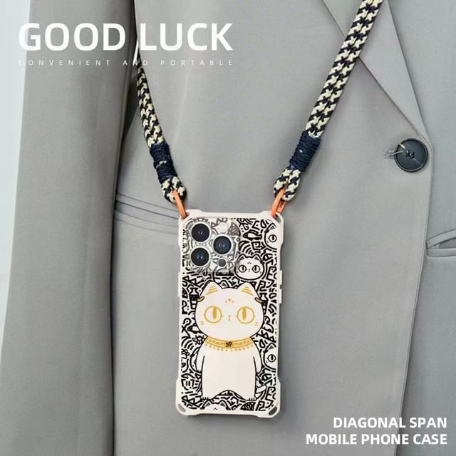 Phone Strap Cat Set Case Lanyard /
