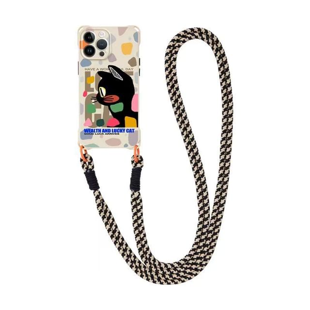 Phone Set Cat Case Lanyard / Strap