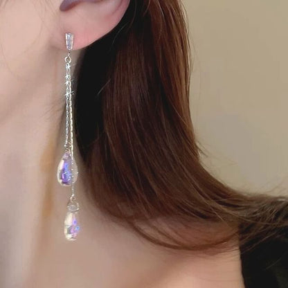 Earring Dangle Faux / Ear Cuff Alloy Crystal