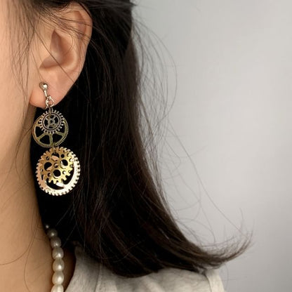 Designs) / Gear (Various Cuff Earring Ear Dangle Alloy