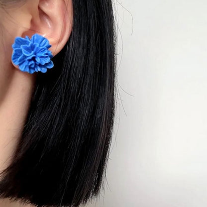 Floral Alloy Stud Cuff Earring / Ear