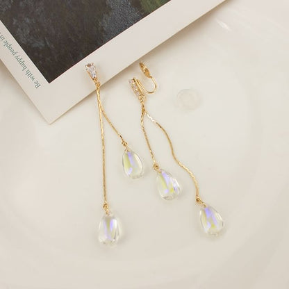 Earring Dangle Faux / Ear Cuff Alloy Crystal