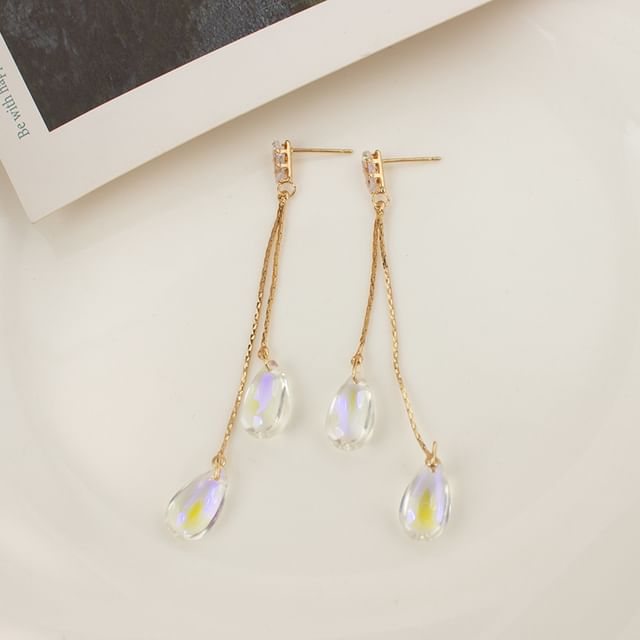 Earring Dangle Faux / Ear Cuff Alloy Crystal