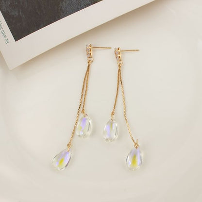 Earring Dangle Faux / Ear Cuff Alloy Crystal