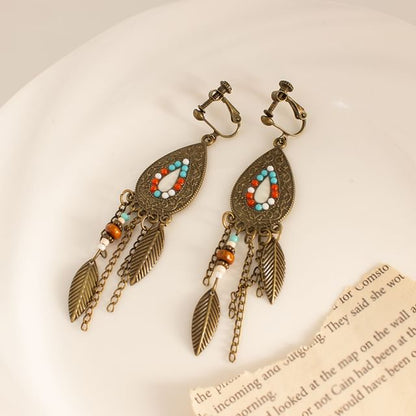 Chandelier / Designs) Alloy Cuff Leaf (Various Ear Earring