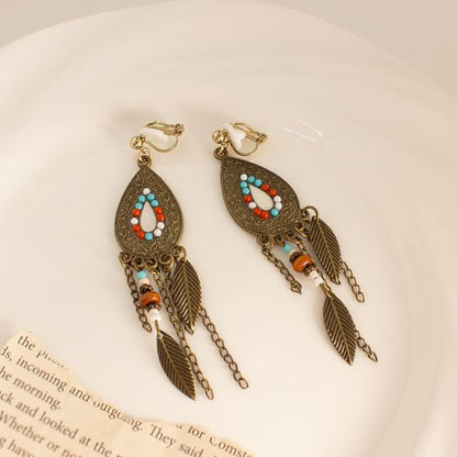 Chandelier / Designs) Alloy Cuff Leaf (Various Ear Earring