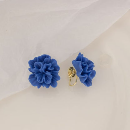 Floral Alloy Stud Cuff Earring / Ear
