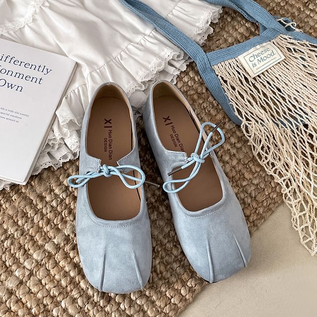 Flats Ribbon Toe Square