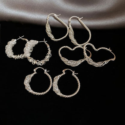 Alloy (Various Hoop Earring Designs) Twisted