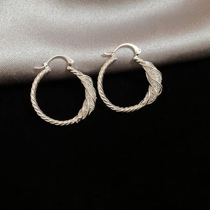 Alloy (Various Hoop Earring Designs) Twisted