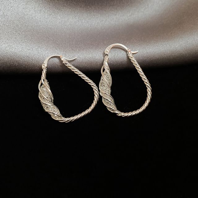 Alloy (Various Hoop Earring Designs) Twisted