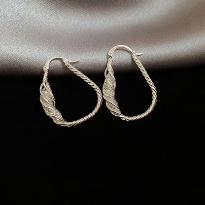 Alloy (Various Hoop Earring Designs) Twisted