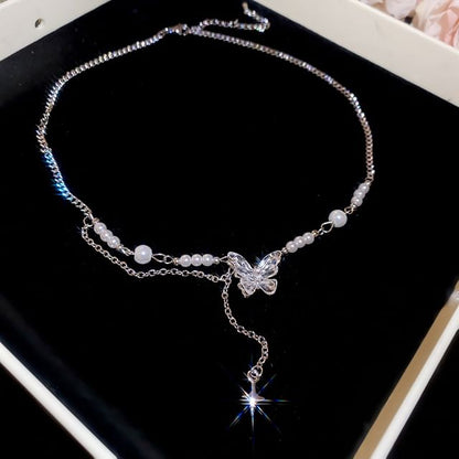 Faux Pearl Alloy Choker (Various Designs) Pendant
