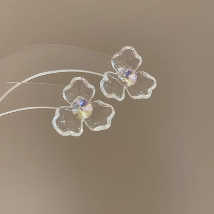 Designs) Floral Rhinestone (Various Acrylic Earring Statement