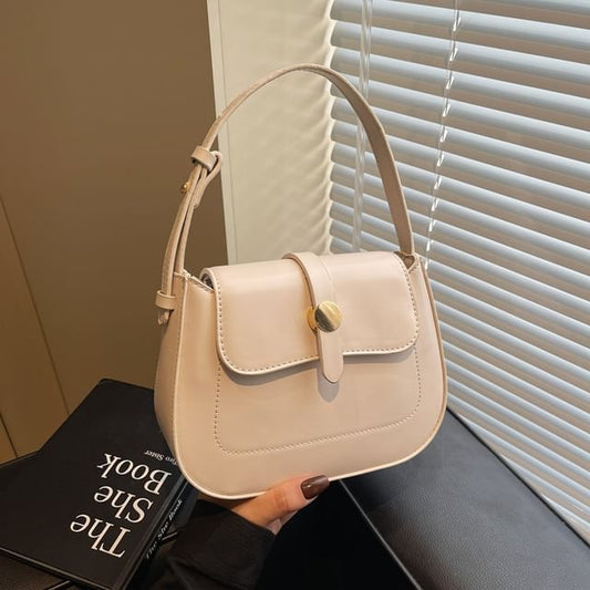 Crossbody Plain Faux Bag Leather Flap