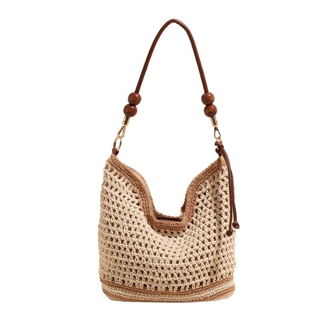 Bag Beaded Woven Tote Strap