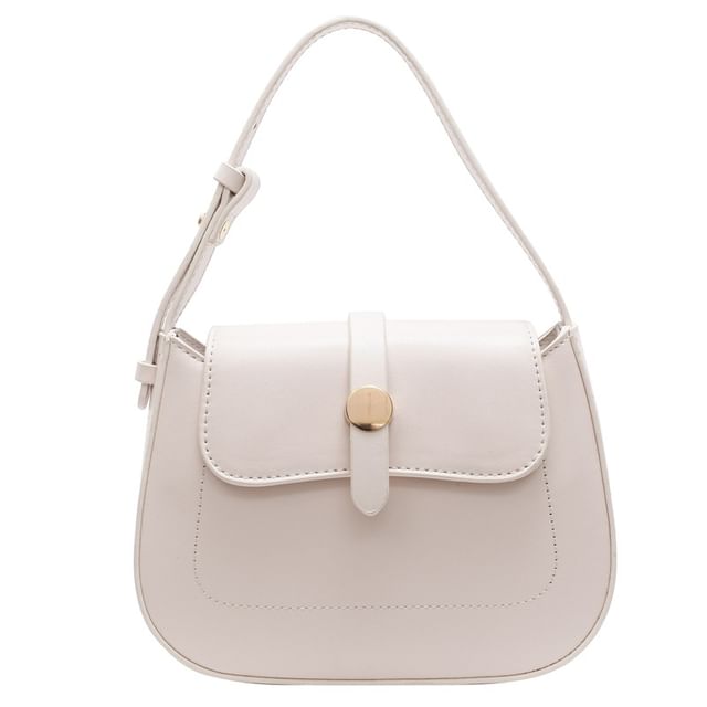 Crossbody Plain Faux Bag Leather Flap