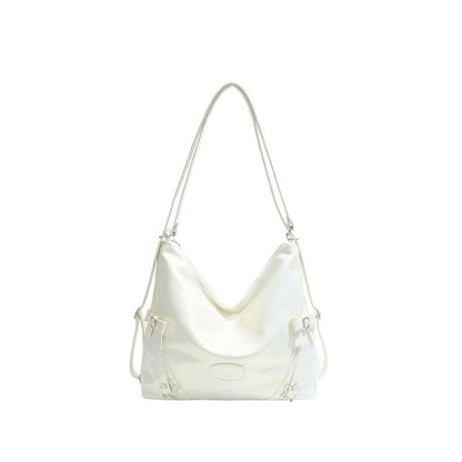 Buckled Faux Leather Bow Crossbody Star Bag