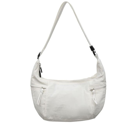 Nylon Plain Crossbody Bag
