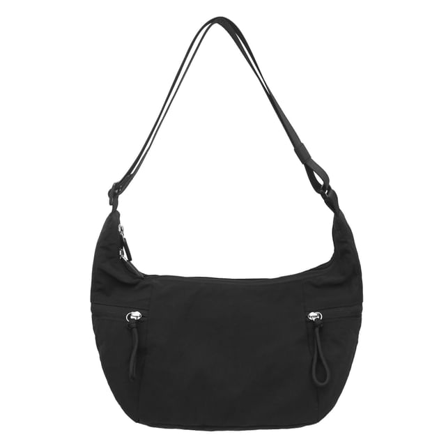 Nylon Plain Crossbody Bag
