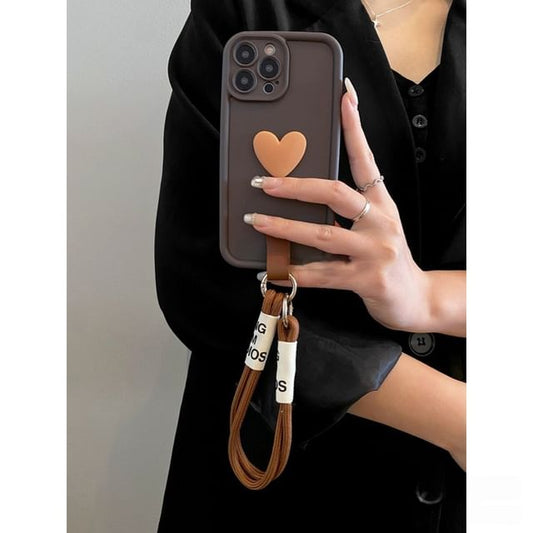 Heart Phone Case with Strap / Lanyard / Set
