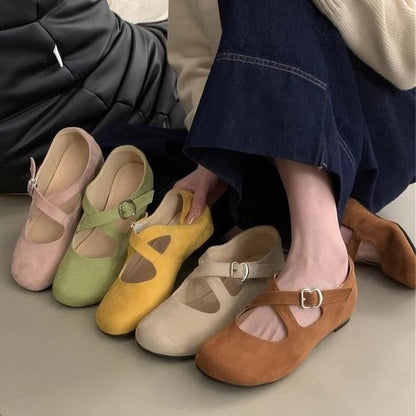 Criss Hidden Jane Mary Wedge Cross Shoes