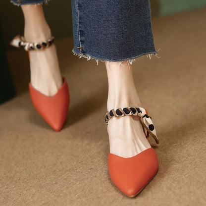 Sandals Toe D'Orsay Buckle Pointed