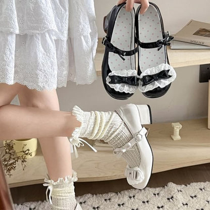 Jane Pumps Ruffle Bow Mary