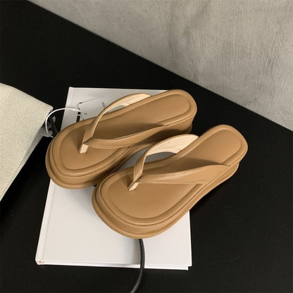 Platform Slide Thong Sandals