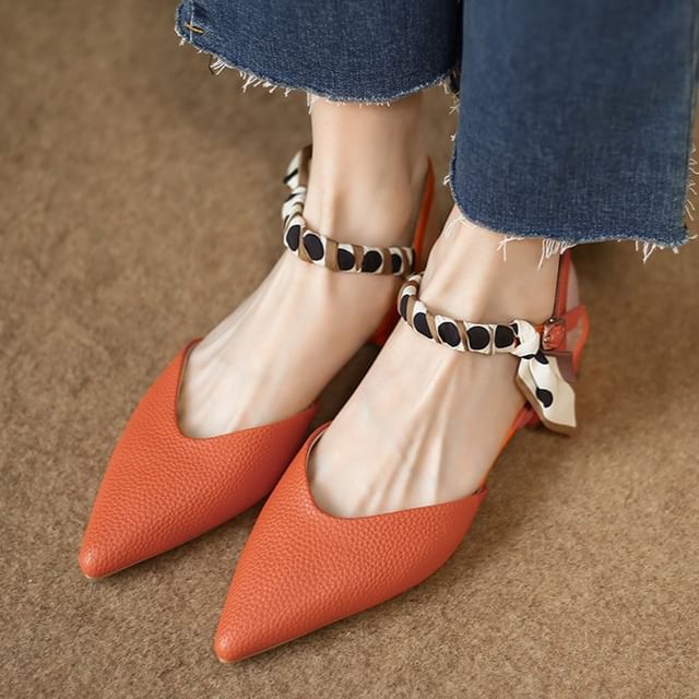 Sandals Toe D'Orsay Buckle Pointed