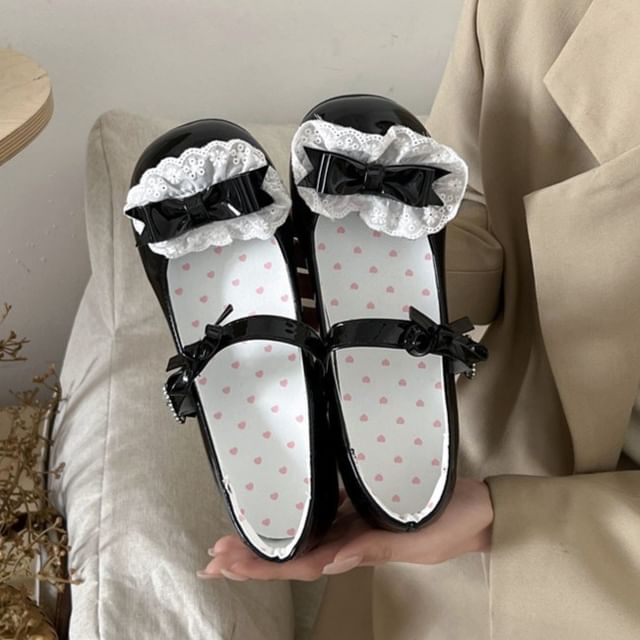 Jane Pumps Ruffle Bow Mary