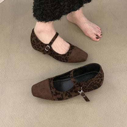 Hidden Cap Square Wedge Jane Toe Mary Pumps