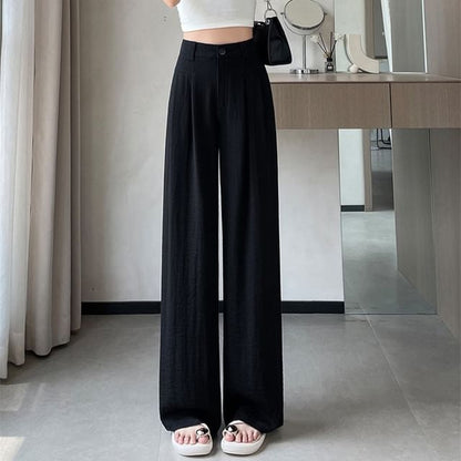 High Leg (Various Plain Designs) Wide Waist Dress Pants