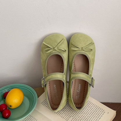 Plain Flats Jane Bow Accent Mary