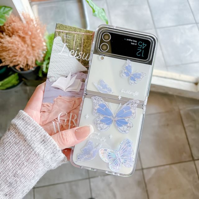 Set / Case Butterfly Phone Floral Strap