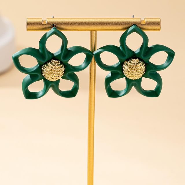 Stud Floral Alloy Earring