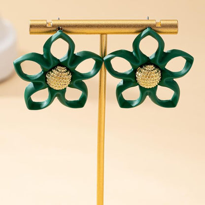 Stud Floral Alloy Earring