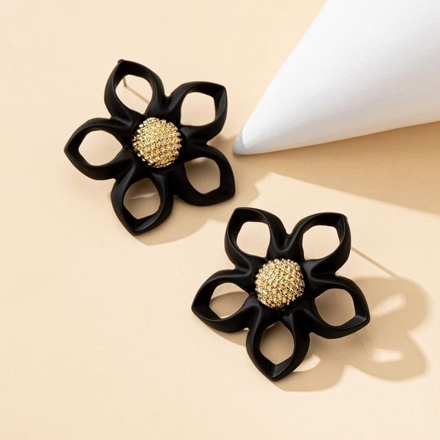 Stud Floral Alloy Earring