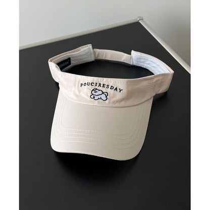 Embroidered Dog Sun Visor