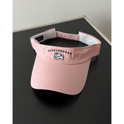 Embroidered Dog Sun Visor