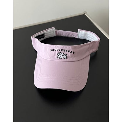 Embroidered Dog Sun Visor