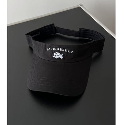 Embroidered Dog Sun Visor