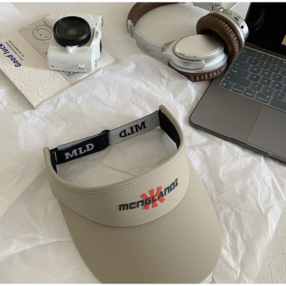 Embroidered Visor Sun Lettering