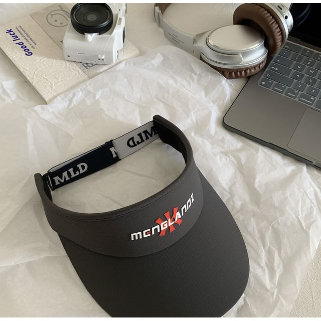 Embroidered Visor Sun Lettering