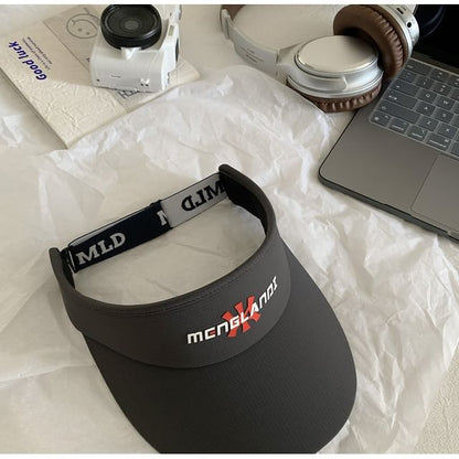 Embroidered Visor Sun Lettering