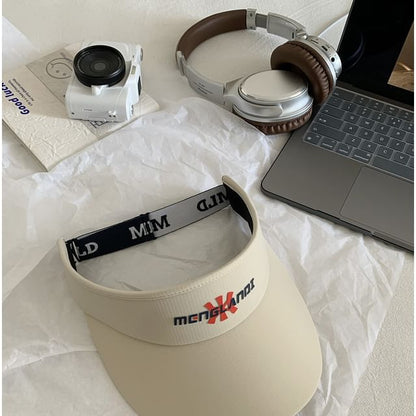 Embroidered Visor Sun Lettering