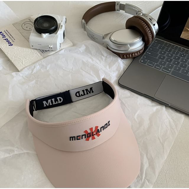 Embroidered Visor Sun Lettering
