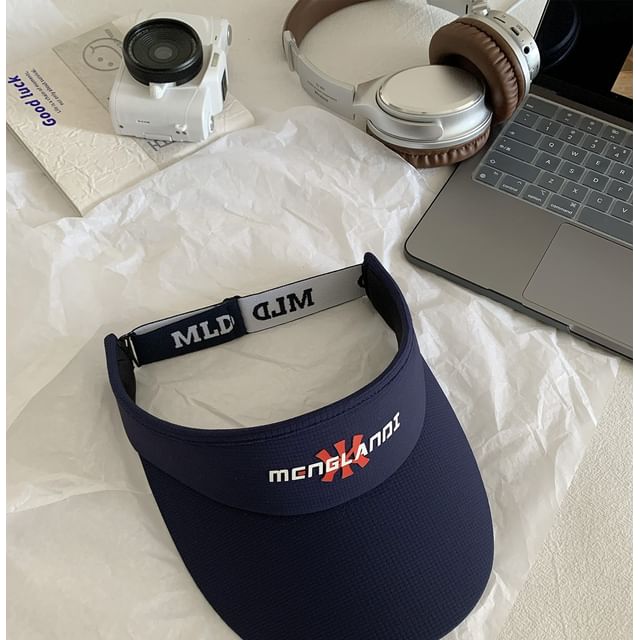 Embroidered Visor Sun Lettering