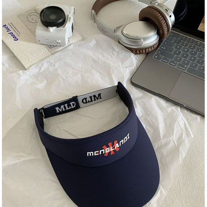 Embroidered Visor Sun Lettering